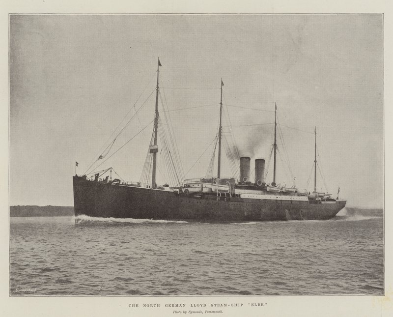 Le paquebot Elbe de la North German Lloyd - English Photographer