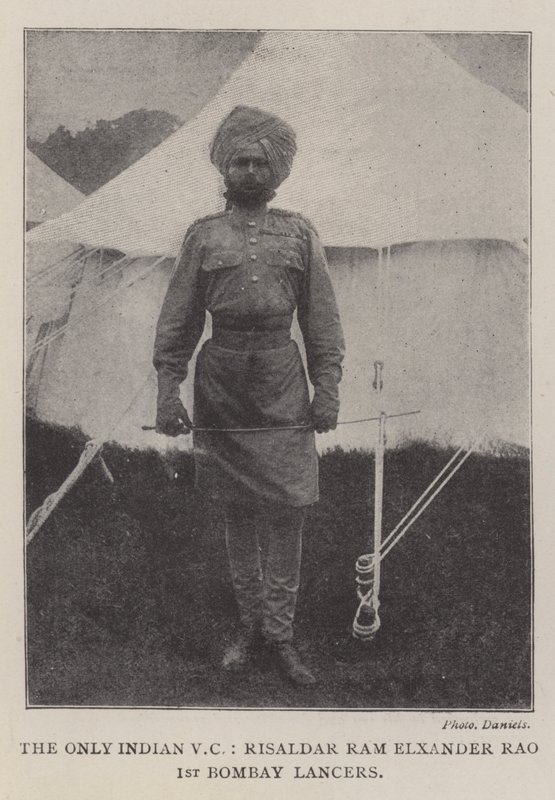 Le seul VC indien, Risaldar Ram Elxander Rao, 1er Bombay Lancers - English Photographer