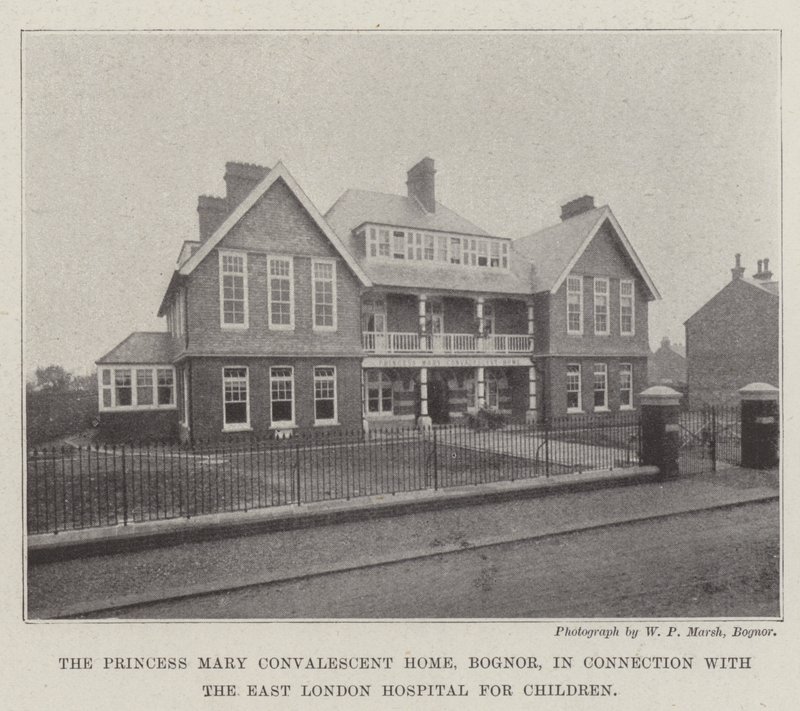 Le foyer de convalescence Princesse Mary, Bognor, en lien avec l
