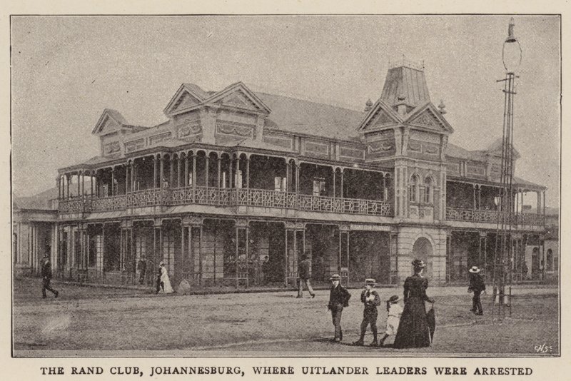 Le Rand Club, Johannesburg, où les Leaders Uitlander ont été arrêtés - English Photographer