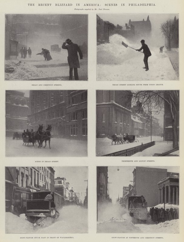 La récente tempête de neige en Amérique, scènes à Philadelphie - English Photographer