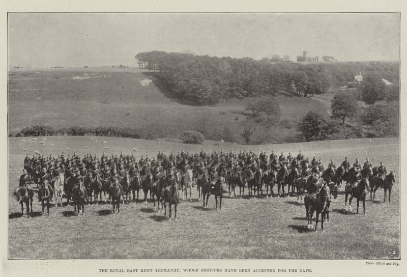 La Royal East Kent Yeomanry, dont le service a été accepté pour le Cap - English Photographer