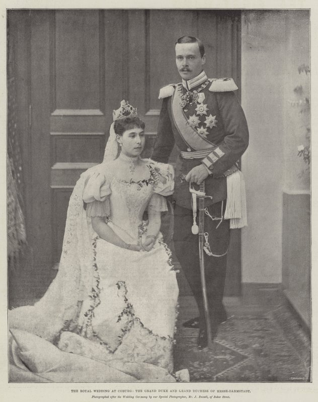 Le mariage royal à Cobourg, le grand-duc et la grande-duchesse de Hesse-Darmstadt - English Photographer