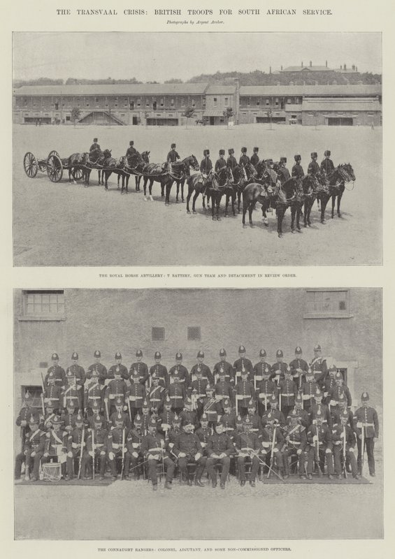 La crise du Transvaal, troupes britanniques pour le service en Afrique du Sud - English Photographer