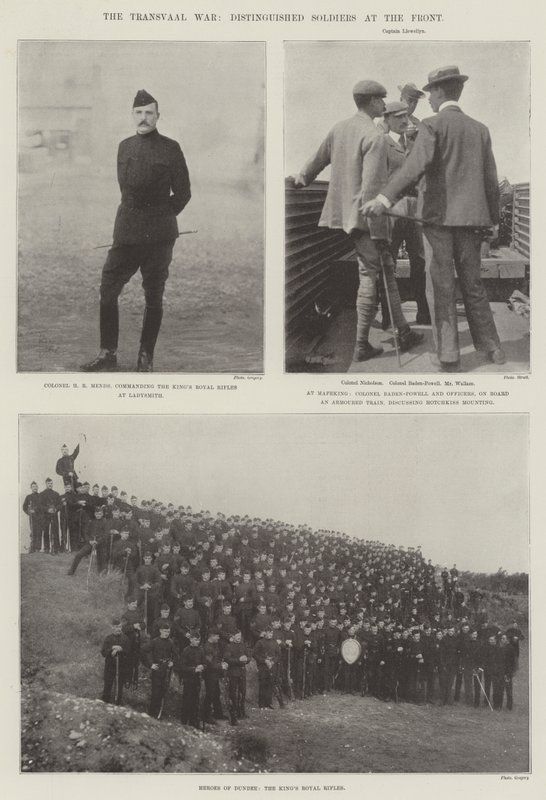 La guerre du Transvaal, soldats distingués au front - English Photographer