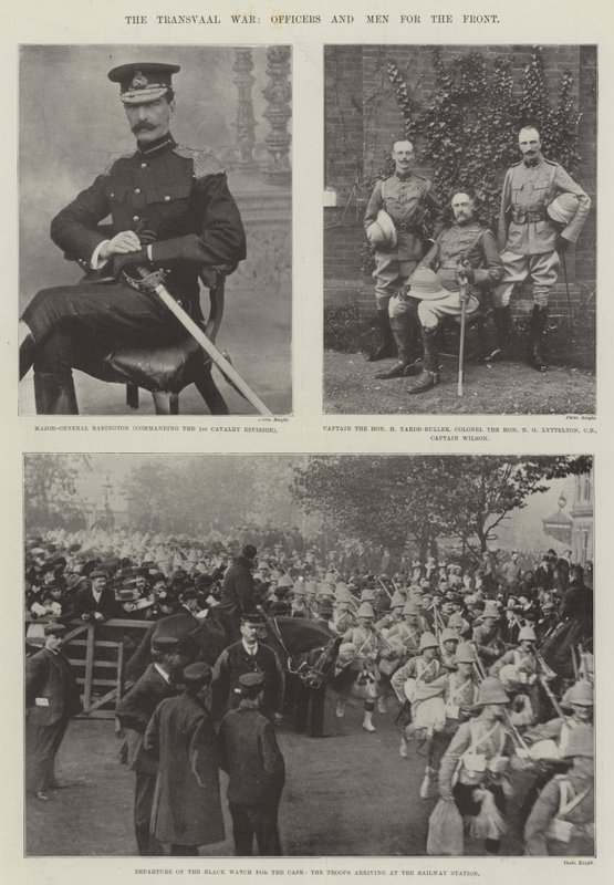 La guerre du Transvaal, officiers et hommes pour le front - English Photographer