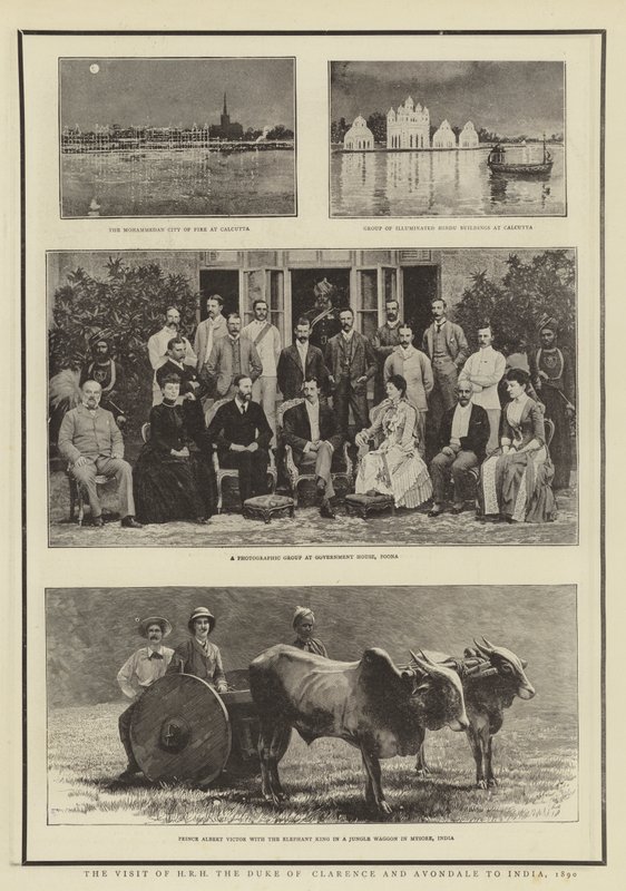 La visite de SAR le duc de Clarence et Avondale en Inde, 1890 - English Photographer