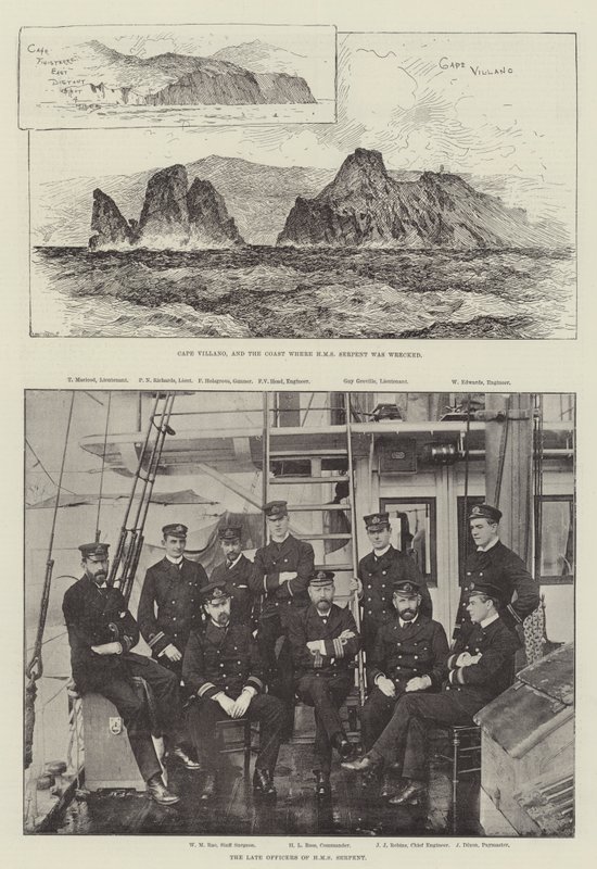 Le naufrage du HMS Serpent - English Photographer