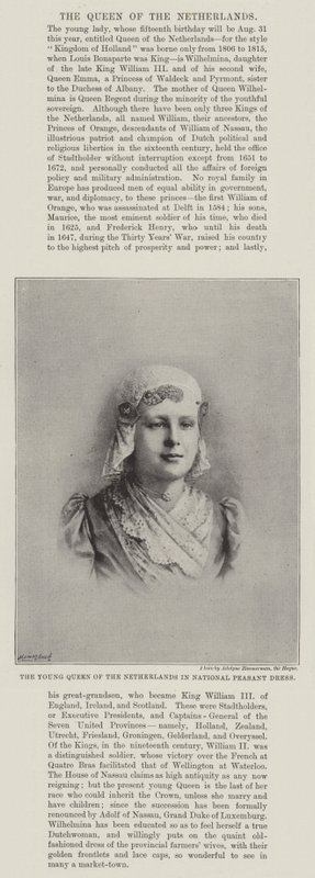 La jeune reine des Pays-Bas en costume paysan national - English Photographer