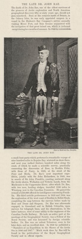 Feu Dr John Rae - English Photographer
