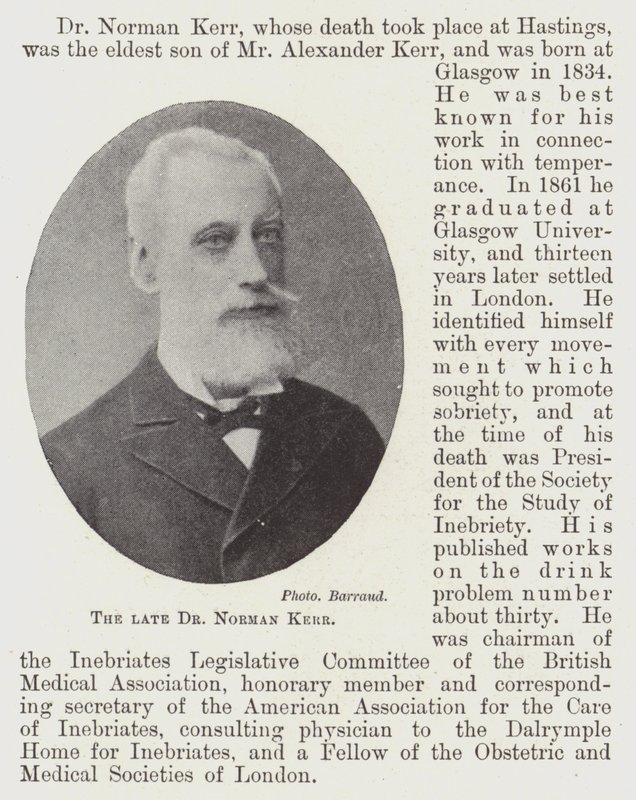 Le défunt Dr Norman Kerr - English Photographer