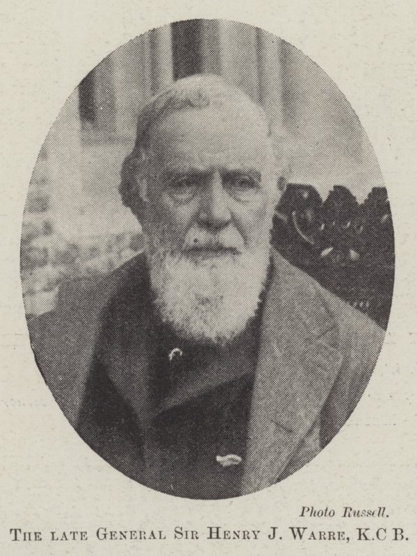 Le défunt général Sir Henry J Warre, KCB - English Photographer