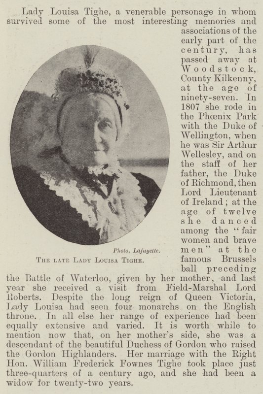 Feu Lady Louisa Tighe - English Photographer