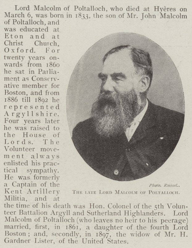Feu Lord Malcolm de Poltalloch - English Photographer