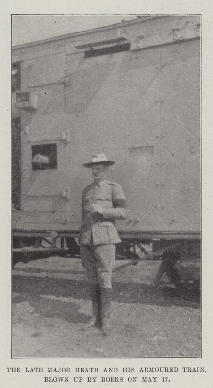 Feu le major Heath et son train blindé, détruit par les Boers le 17 mai - English Photographer