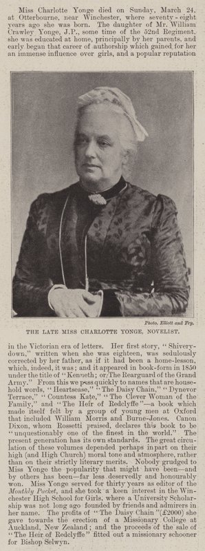 Feu Mlle Charlotte Yonge, Romancière - English Photographer
