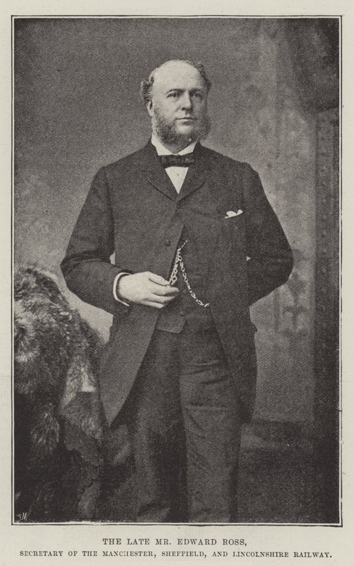 Le défunt M. Edward Ross, secrétaire du chemin de fer de Manchester, Sheffield et Lincolnshire - English Photographer