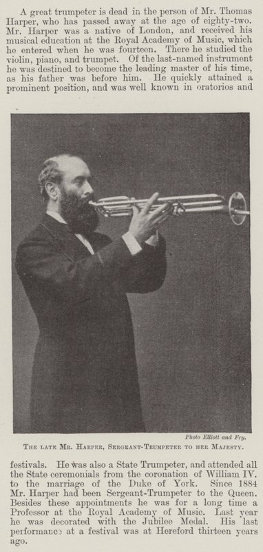 Feu M. Harper, sergent-trompette de Sa Majesté - English Photographer