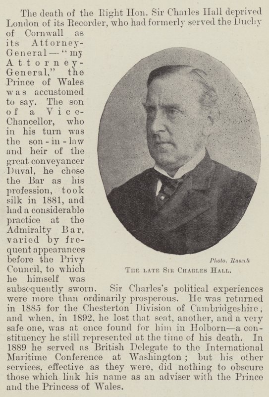 Feu Sir Charles Hall - English Photographer