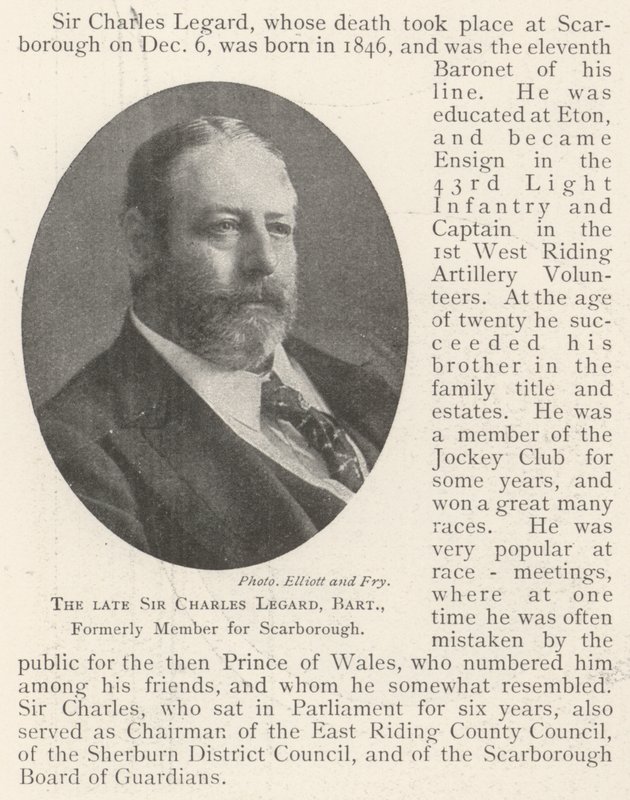 Feu Sir Charles Legard, baronnet, ancien membre pour Scarborough - English Photographer