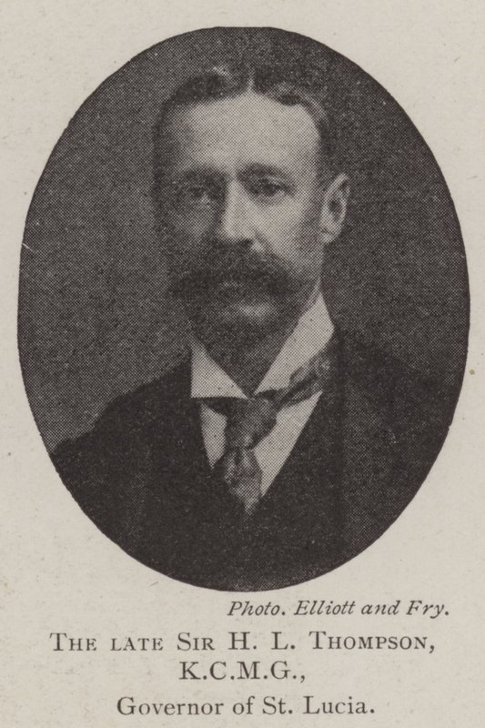 Feu Sir H L Thompson, KCMG, gouverneur de Sainte-Lucie - English Photographer