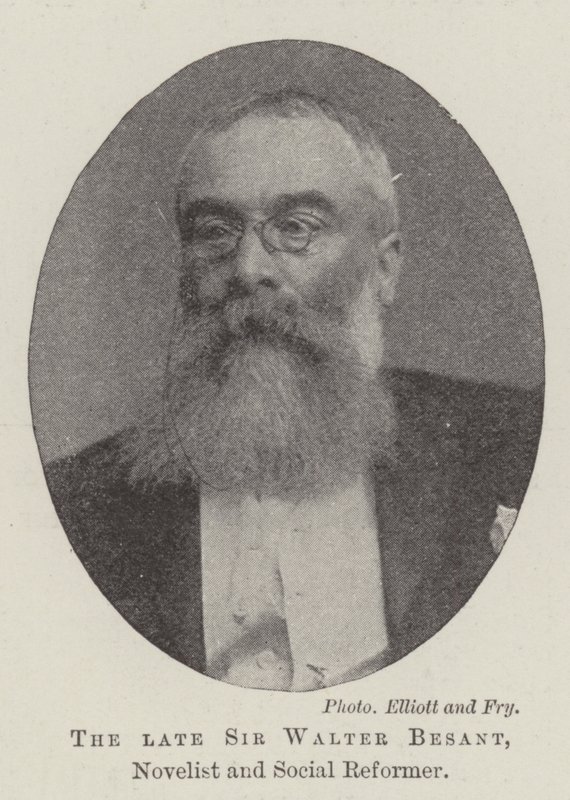 Le défunt Sir Walter Besant, romancier et réformateur social - English Photographer