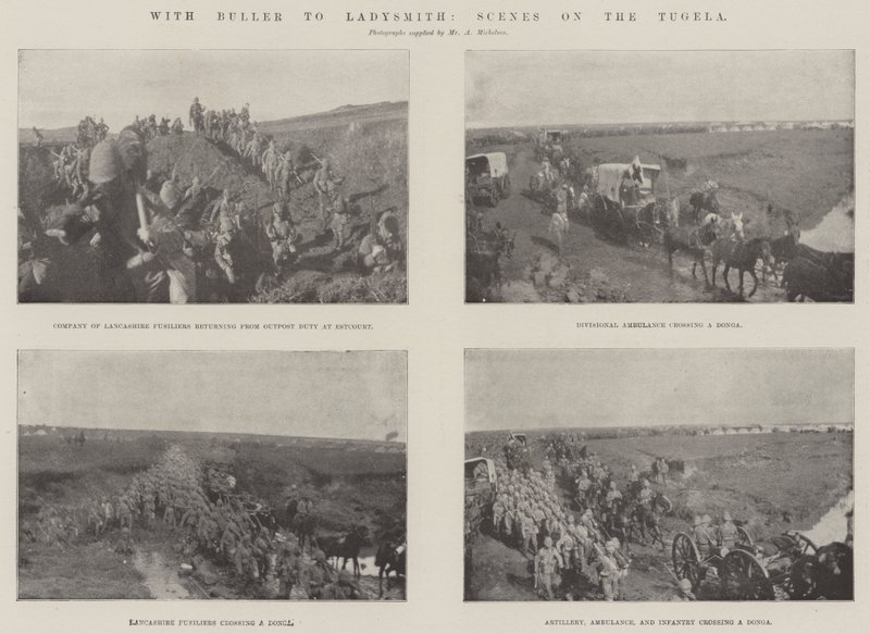 Avec Buller à Ladysmith, scènes sur le Tugela - English Photographer