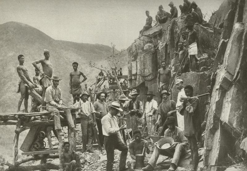 Travail dans une ancienne mine d