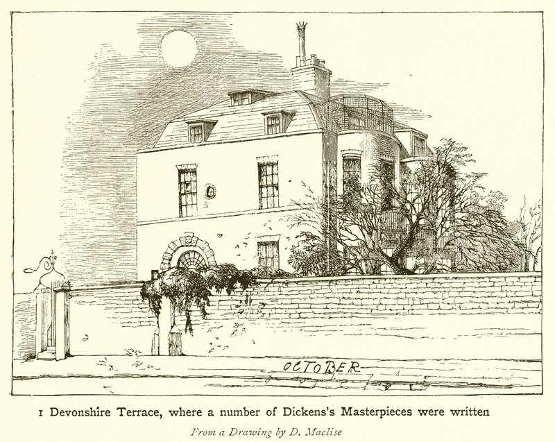 1 Devonshire Terrace, où un certain nombre de chefs-d