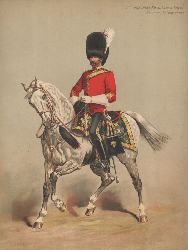 2e Dragons, Royal Scots Greys, Officier, Tenue de Revue - English School