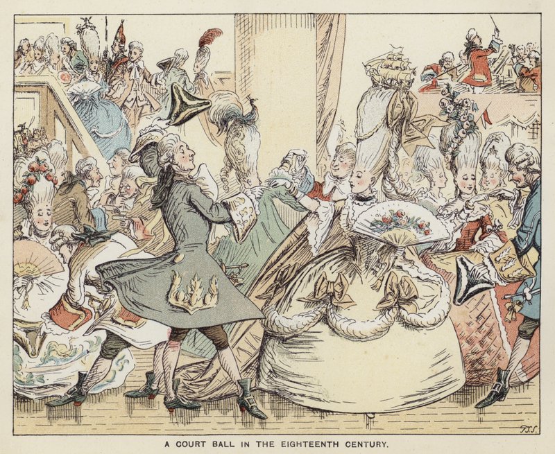 Un bal de cour au 18ème siècle - English School