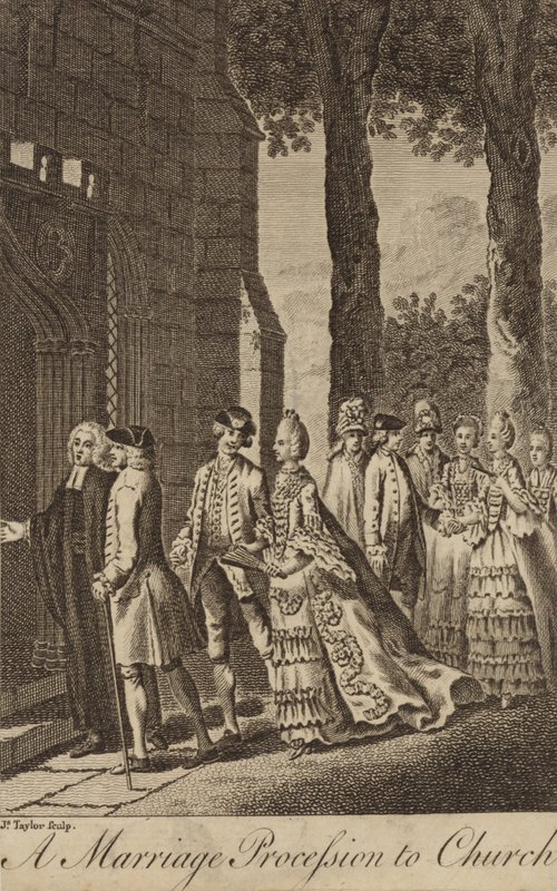 Une procession de mariage à l