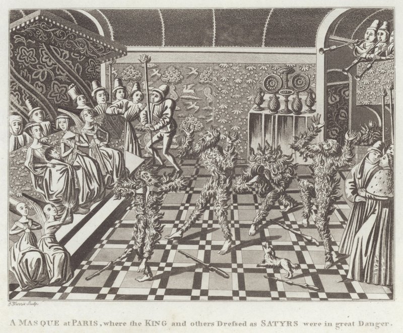 Un bal masqué à Paris, où le roi et d