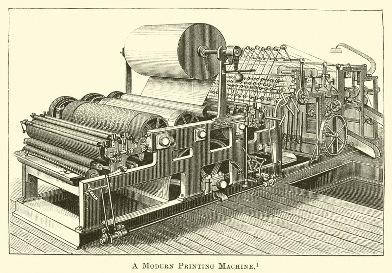 Une machine à imprimer moderne - English School