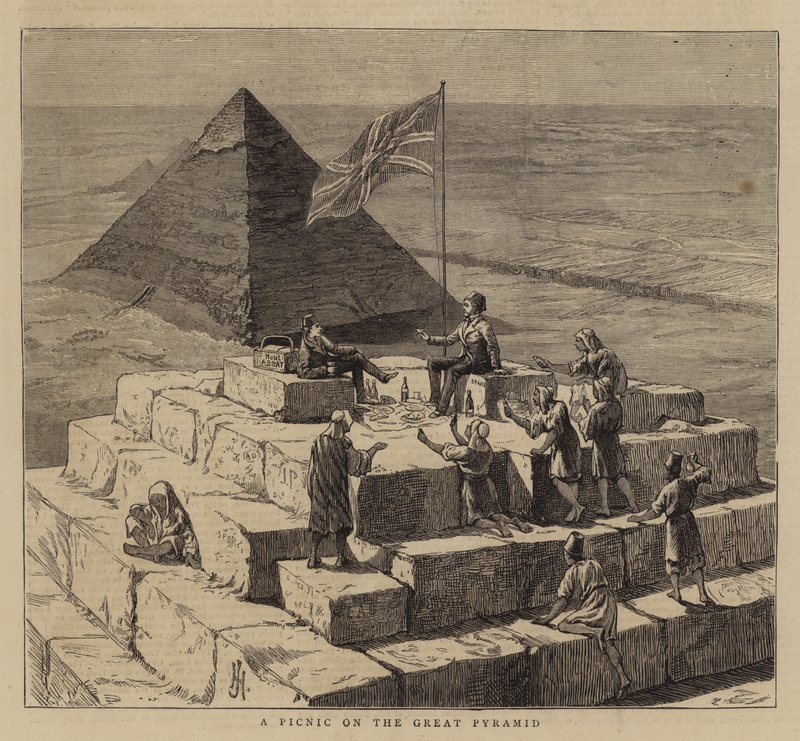 Un pique-nique sur la grande pyramide - English School