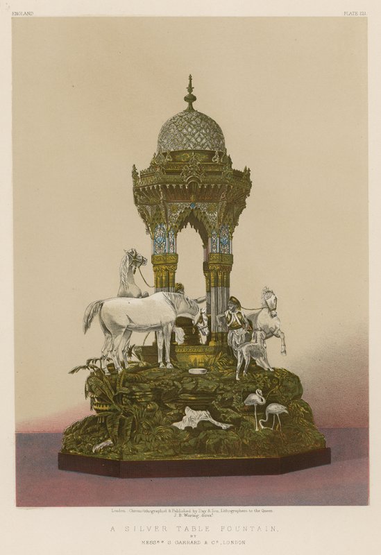 Fontaine de table en argent - English School