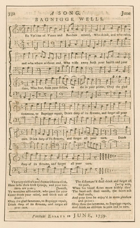 Une chanson : Bagnigge Wells, Londres - English School