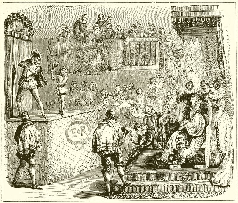 Une pièce de théâtre au XVIe siècle - English School