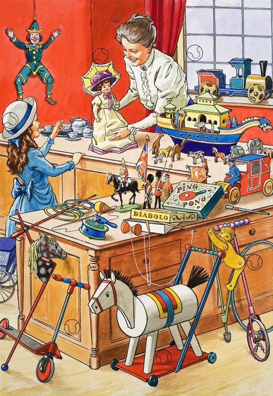 Un magasin de jouets - English School