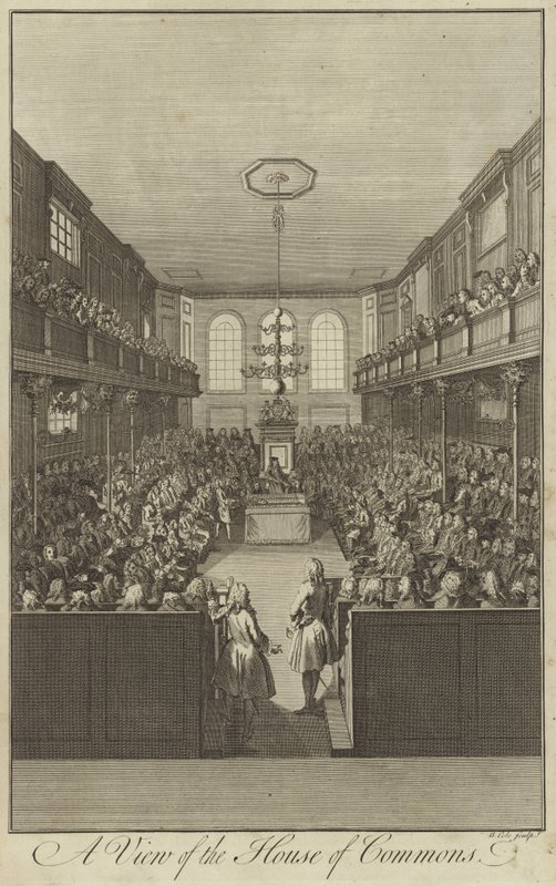 Vue de la Chambre des communes, Westminster - English School