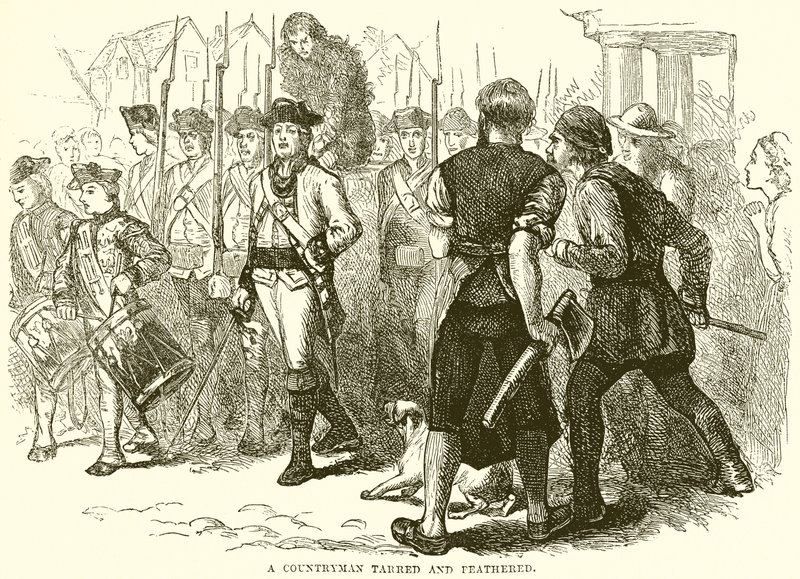 Un paysan goudronné et emplumé - English School