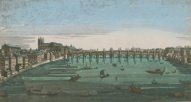Vue générale des embarcations à voile sur les eaux de la Tamise - English School