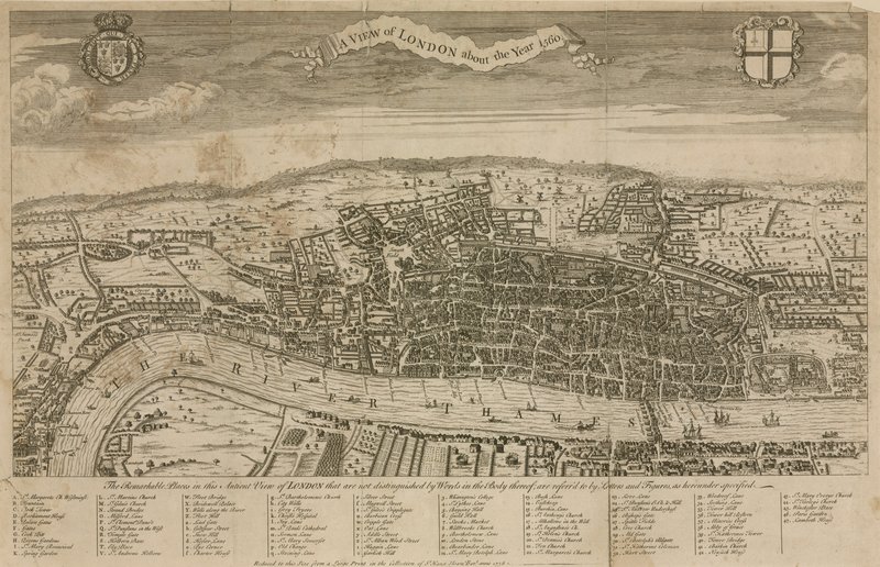 Vue de Londres vers l
