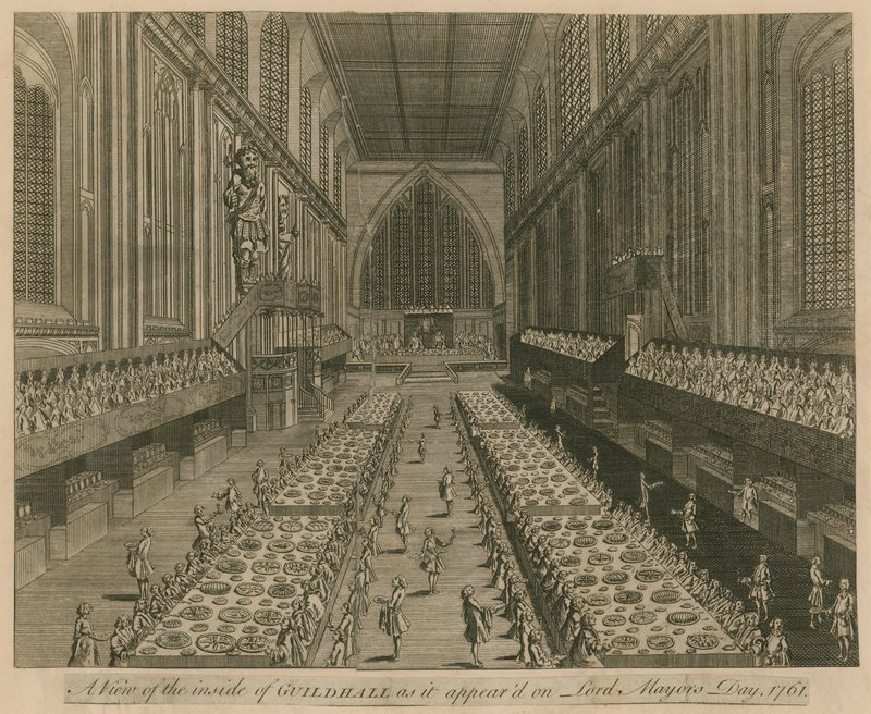 Vue de Guildhall, Londres, telle qu