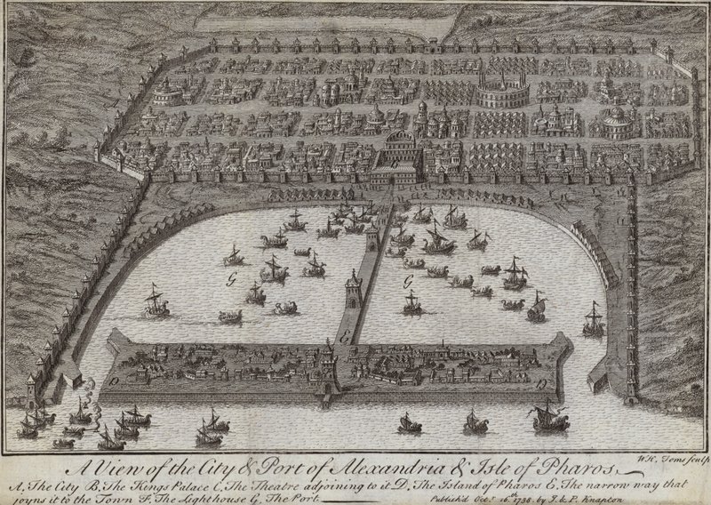 Vue de la ville et du port d
