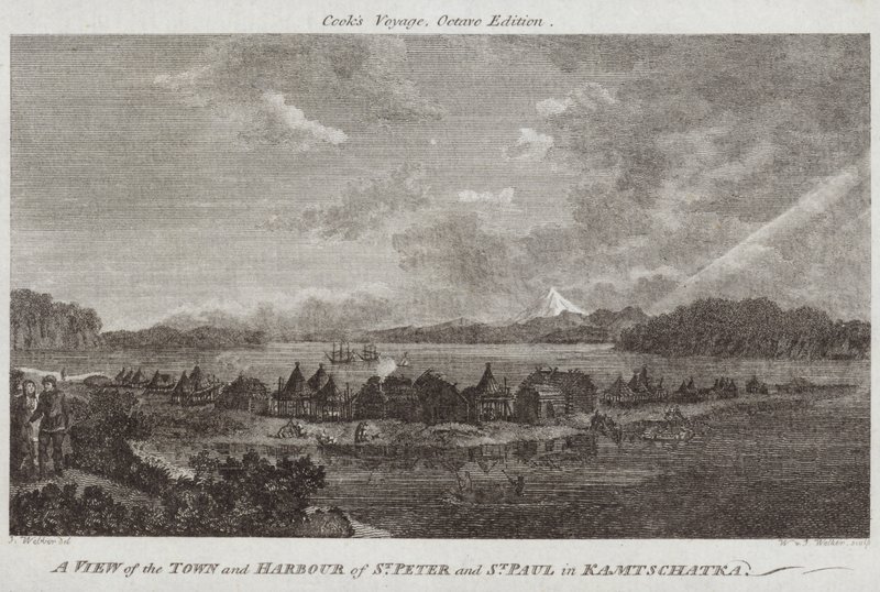 Vue de la ville et du port de Saint-Pierre et Saint-Paul au Kamtchatka - English School