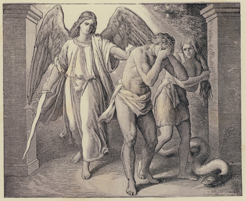 Adam et Ève expulsés du Jardin d