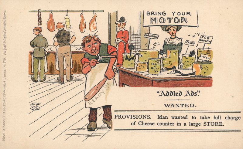 Carte postale Addled Ads - English School