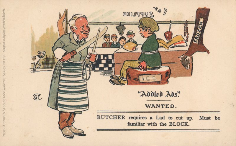 Carte postale Addled Ads - English School