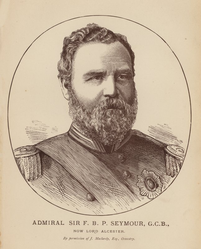 Amiral Sir F B P Seymour, GCB, maintenant Lord Alcester - English School